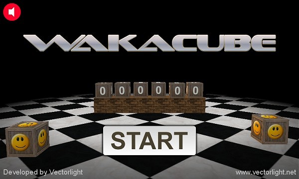 Wakacube Start Screen
