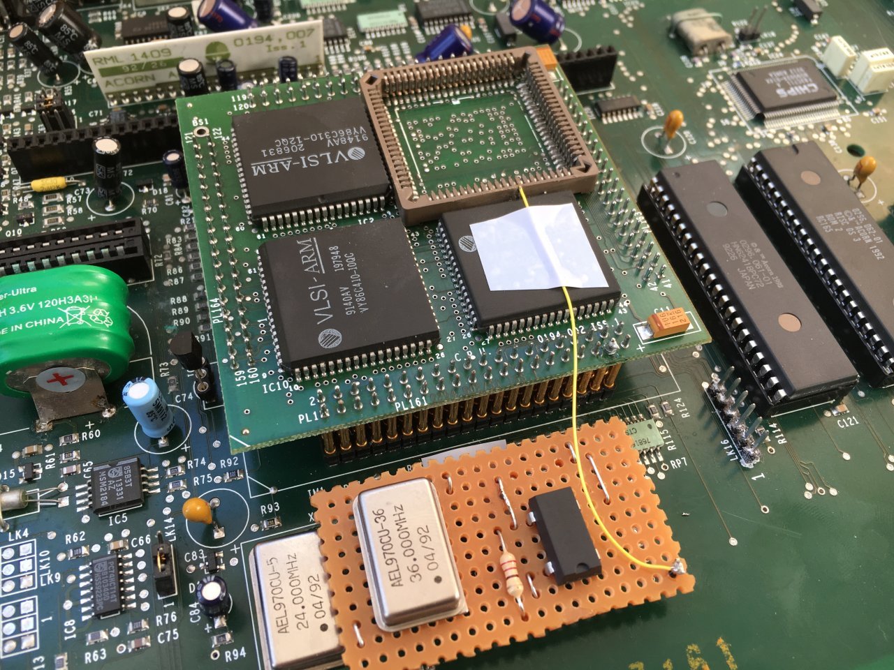 Acorn Archimedes A3010 ARM3 Socket