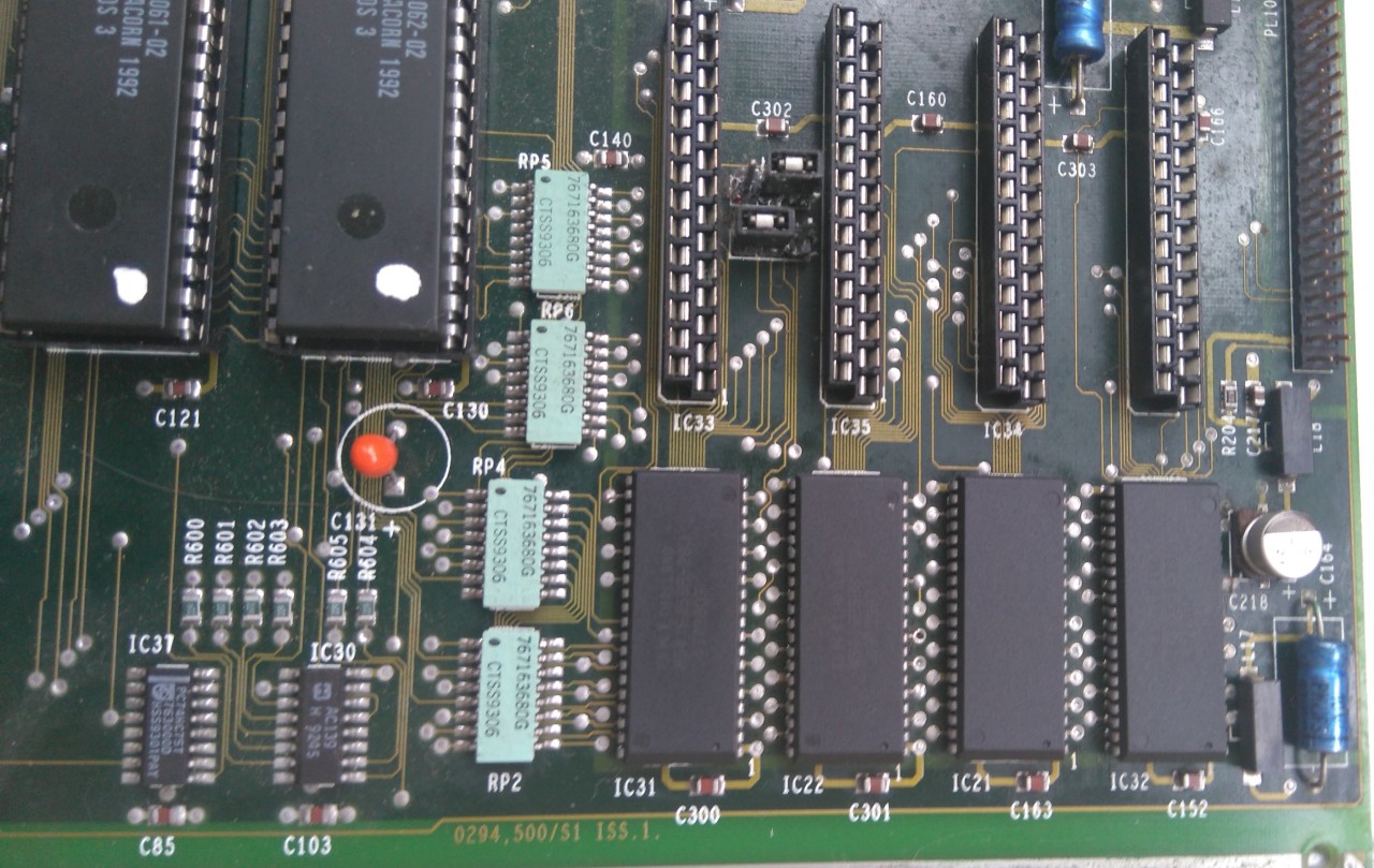 The New RAM IC's soldered in
