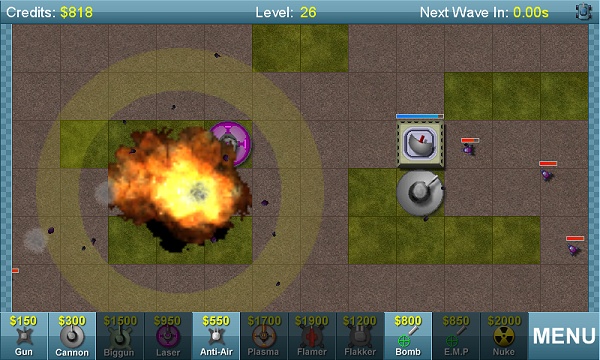 Big Guns Tower Defense Level