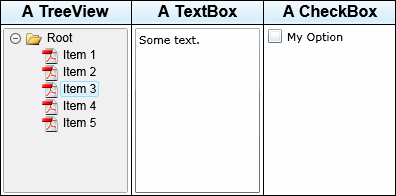 Silverlight Table Control