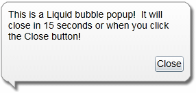 Popup Bubble