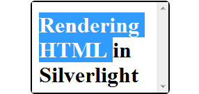 WebBrowser - Rendering HTML